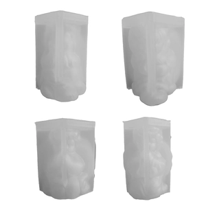 Cupid angel silicone candle mold 4-piece set for DIY resin and plaster casting