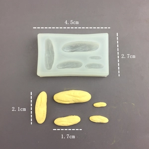 Mini silicone donut mold for DIY resin and chocolate food play with detailed dimensions