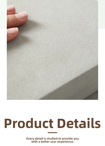 Macro shot of gray felt fabric texture showing premium fiber details for jewelry box