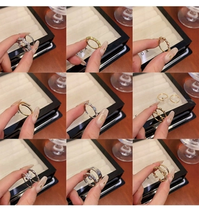 Detailed collection of gold and silver zircon rings featuring star and floral designs