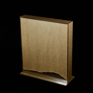 Transparent acrylic display stand with protective film and T-shaped base for jewelry