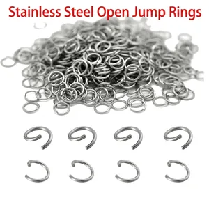 Stainless Steel Open Jump Rings For DIY Jewelry Making Bracelet Necklace Connections Round Findings