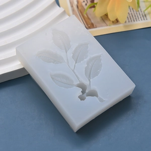 Stampo in silicone a forma di foglia per decorazione torte e candele fatte a mano