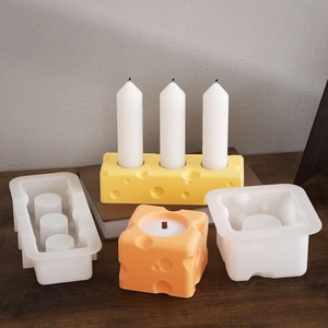 Stampi in silicone a forma di formaggio per candele profumate fai-da-te e opere in gesso