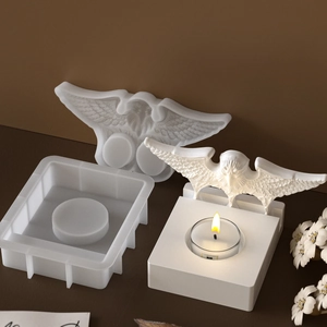 Moule silicone chandelier hibou aigle pour résine ou plâtre bricolage Halloween