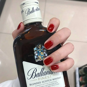 Dark Red Press On Nails Short Square Head Glossy Solid Color Detachable False Nails Reusable Full Cover For Women
