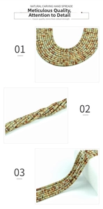 Détails de perles en pierre naturelle peau de serpent pour la création de bijoux DIY