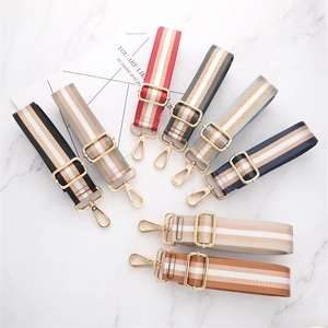 Adjustable thickened canvas bag straps with gold hardware in multiple colors