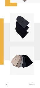 Detailed view of knitted balaclavas in various colors with horizontal eye openings