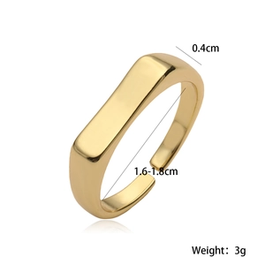 Detail showing 0.4cm width and 1.6-1.8cm diameter of this 18K gold bamboo open ring