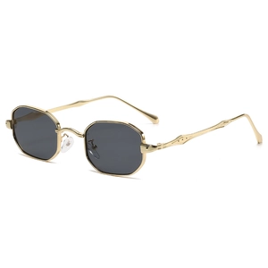 Occhiali Da Sole Vintage Con Montatura In Metallo Ottagonale Protezione UV400 Moda Esterna Viaggio Per Uomini Donne