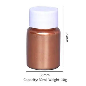 30ml bronze mica powder in a small container for DIY soap and candle making