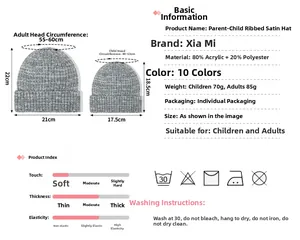 Guide des tailles de bonnet en tricot adulte et enfant avec détails et entretien