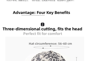 Top view of breathable leopard print baseball cap with moisture-wicking technology