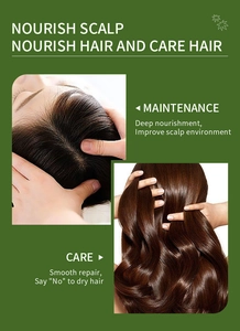 Detail view of Black Castor Oil hair treatment for scalp nourishment and smooth repair