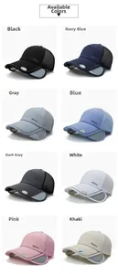 Close-up of retractable side flaps and breathable mesh on outdoor sports baseball cap