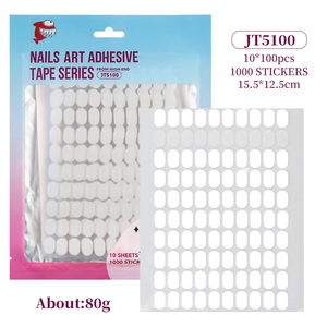 Onglets adhésifs transparents JT5100, 10 feuilles avec 1000 pastilles autocollantes