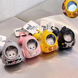 Cartoon glowing animal backpack keychains in four colors with LED light feature