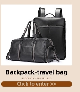 Detail of premium black grained leather briefcase and travel bag with striped accents