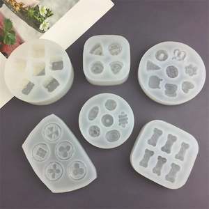 DIY silicone mold set for cheese bread and chocolate shapes for cake decorations