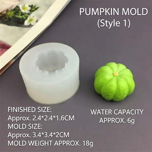DIY pumpkin silicone mold for handmade mousse cakes, candles, and aromatherapy soaps