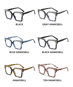 Six different tortoise and black frame color options for stylish blue light blocking glasses
