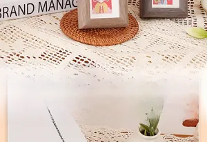 Detail of wooden desk frame with traditional illustration and elegant matted inner border