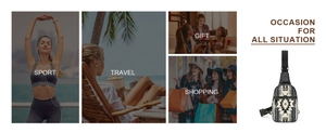 Crossbody bag usage scenarios for sport, travel, gift, and shopping occasions