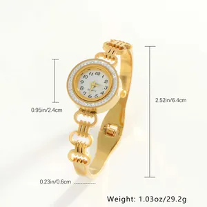 Detailed dimension guide showing watch face height, strap width and weight of stainless steel watch