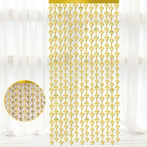 Rose gold diamond shape beaded fringe curtain for wedding and holiday decoration backdrop