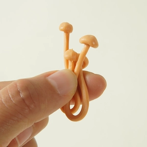 Realistic PVC enoki mushroom model for DIY hot pot decoration and creative food play kits
