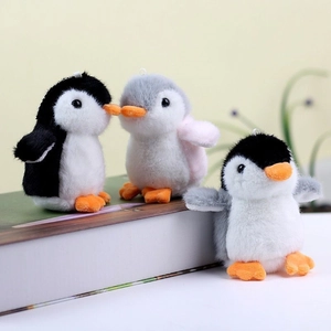 Cute Penguin Plush Keychain Pendant Japanese Style Soft Stuffed Animal Toy For Backpack Bag Decor Students Couples Gift