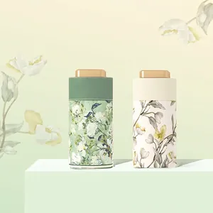 Flat six-fold mini sun umbrella with elegant floral patterns and UV protection design