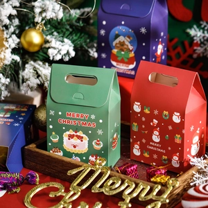 Weihnachten geschenkboxen tragbare papierbeutel fur sußigkeiten kekse party zubehor