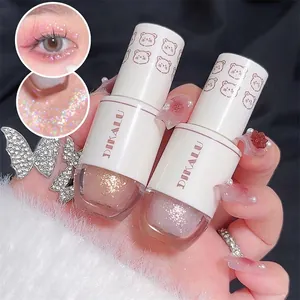 Set di ombretti liquidi DIKALU champagne oro e rosa con design a forma di orsetto