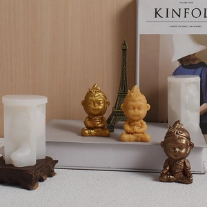 Moulage détaillé en silicone pour sculptures de singe DIY avec statues en résine bronzée