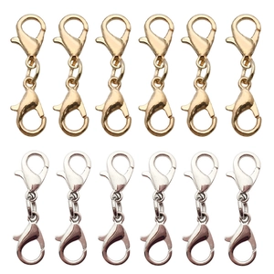 Zinc Alloy Double Ended Lobster Clasp Jewelry Connectors For DIY Necklace Bracelet Crafting Jewelry Making Findings
