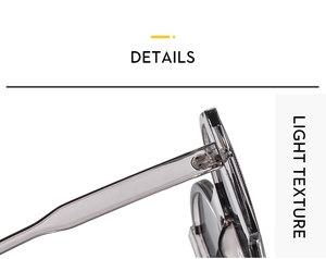 Macro detail of the durable hinge and light translucent grey texture of the sunglasses