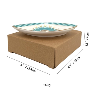 Detailed view of evil eye ceramic tray dimensions 13cm x 12.8cm x 4cm on white background