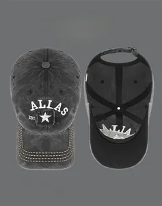 Detailed front view of washed baseball cap with 1841 embroidery and multi-color options