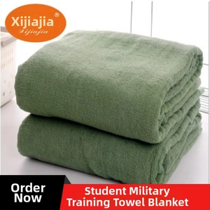 Detail of green microfiber towel with soft loop texture and absorbent fabric