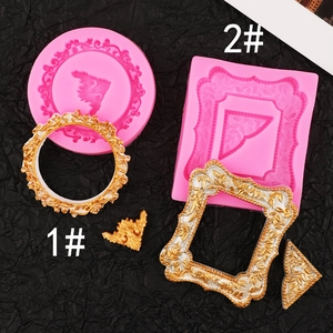 Vintage European Relief Frame Silicone Mold Lace Wreath Border DIY Baking Resin Chocolate Craft Tool