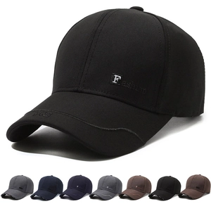 Men's Adjustable Cotton Baseball Cap Outdoor Casual Sun Hat With Fashion Embroidery And Metal Label Retro Sports Dad Hat