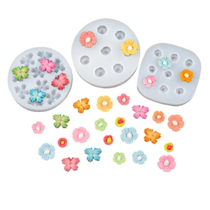 Moules en silicone fleurs et papillons pour fondant de gâteaux et pâtisserie créative