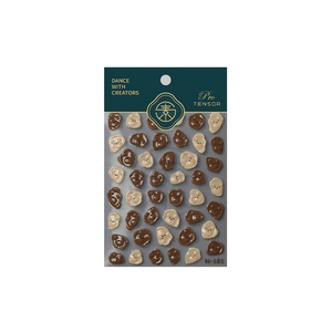 3D brown teddy bear nail art charms set for DIY manicures with model M-131