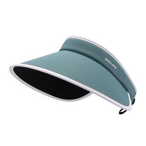 Women's teal sun visor hat with wide brim for UV protection and outdoor sports