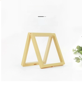 Reusable PE film jewelry display box with heat recovery function and yellow frame detail