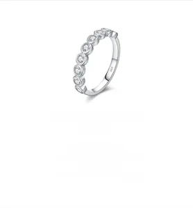Macro shot of S925 sterling silver ring showing the S925 hallmark and bezel-set stones