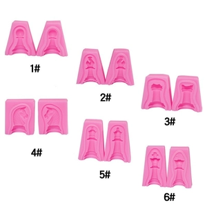 Moule En Silicone 3D Figurines Échecs Internationales Pour Fondant Chocolat Bonbons Décoration De Gâteaux Bricolage Résine Bougies