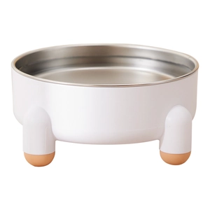 Gamelle surélevée en inox pour animaux avec pieds antidérapants et design stable